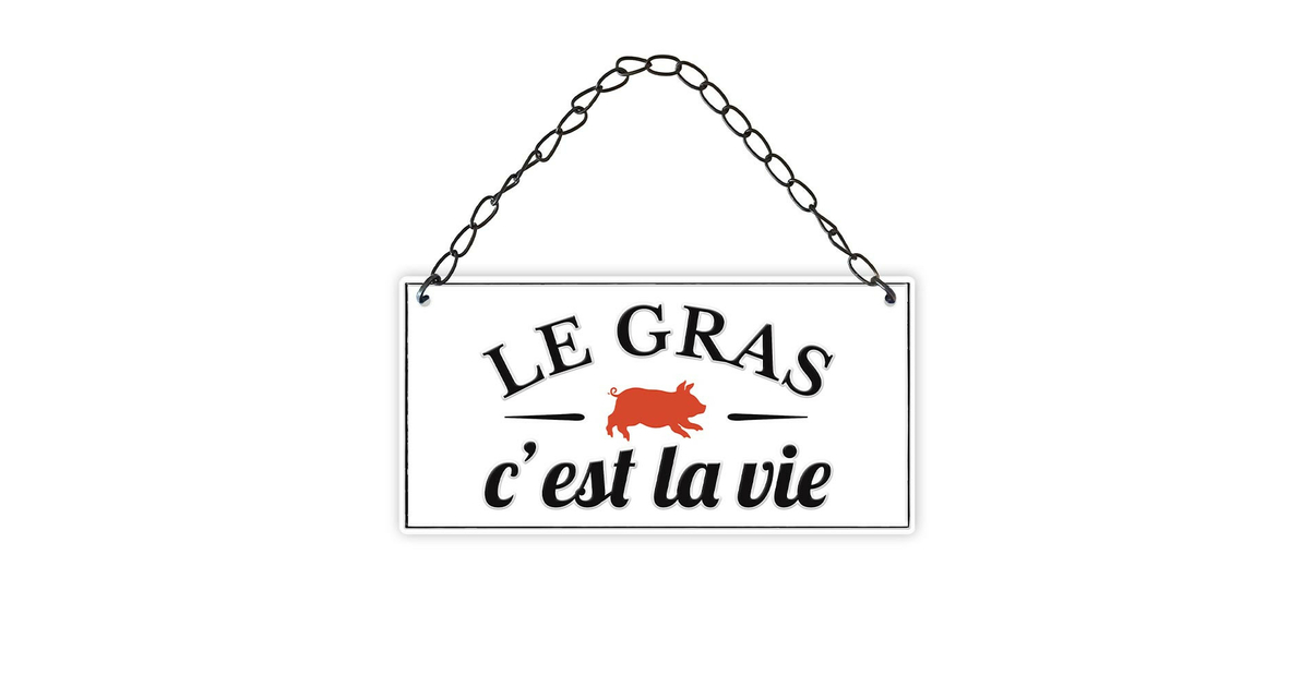 Plaque De Porte Le Gras C Est La Vie Plaques Metalbar And Humour Inexmob 